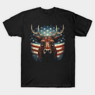 Patriotic Moose T-Shirt